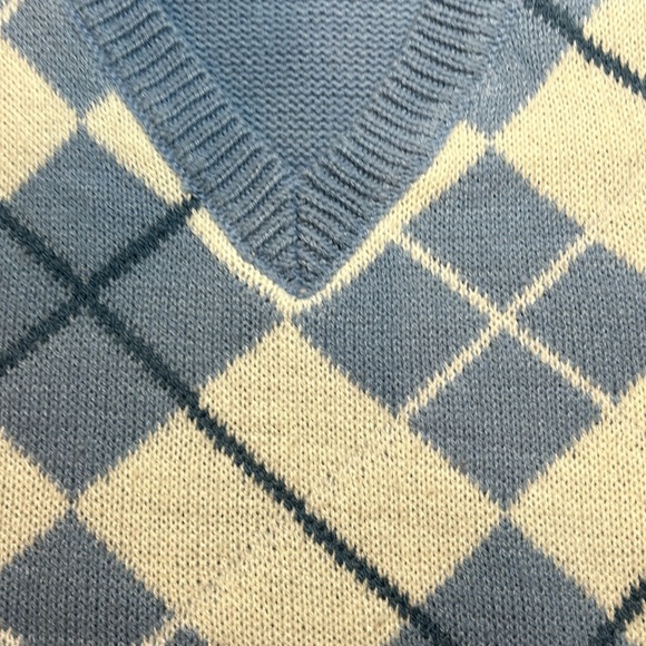 AÉROPOSTALE knitted blue sweater vest - Picture 3 of 7